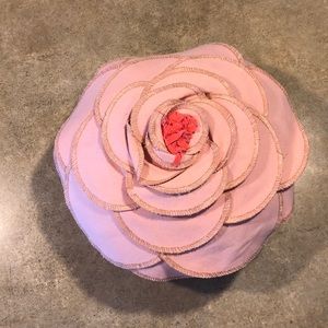 Pink flower pillow!